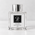 Maison Fragrance Scent 004 Reed Diffuser, 50ml, compact square clear glass bottle with silver cap on a light neutral background.