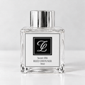Maison Fragrance Scent 016 Reed Diffuser, 50ml, compact square clear glass bottle with silver cap on a light neutral background.