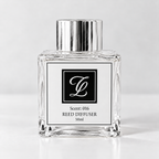 Maison Fragrance Scent 016 Reed Diffuser, 50ml, compact square clear glass bottle with silver cap on a light neutral background.