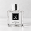 Maison Fragrance Scent 031 Reed Diffuser, 50ml, compact square clear glass bottle with silver cap on a light neutral background.
