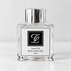 Maison Fragrance Scent 054 Reed Diffuser, 50ml, compact square clear glass bottle with silver cap on a light neutral background.