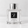 Maison Fragrance Scent 073 Reed Diffuser, 50ml, compact square clear glass bottle with silver cap on a light neutral background.