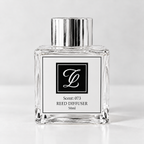 Maison Fragrance Scent 073 Reed Diffuser, 50ml, compact square clear glass bottle with silver cap on a light neutral background.