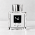 Maison Fragrance Scent 077 Reed Diffuser, 50ml, compact square clear glass bottle with silver cap on a light neutral background.