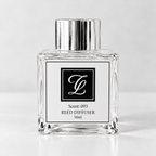 Maison Fragrance Scent 093 Reed Diffuser, 50ml, compact square clear glass bottle with silver cap on a light neutral background.