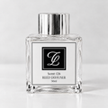 Maison Fragrance Scent 126 Reed Diffuser, 50ml, compact square clear glass bottle with silver cap on a light neutral background.