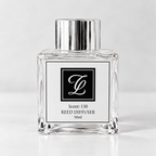 Maison Fragrance Scent 130 Reed Diffuser, 50ml, compact square clear glass bottle with silver cap on a light neutral background.