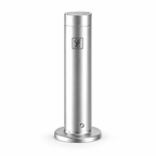 Maison Fragrance Stand Diffuser in Silver, aluminum cylindrical body and circular base.